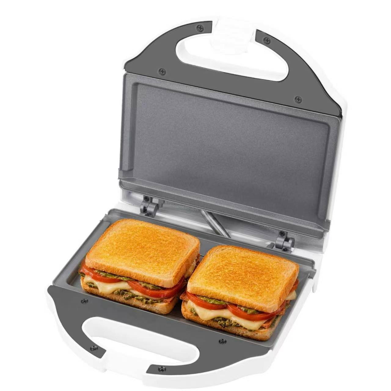 AshGlen Ceramic Mini Panini Press, Breakfast Ceramic Mini Sandwich Maker