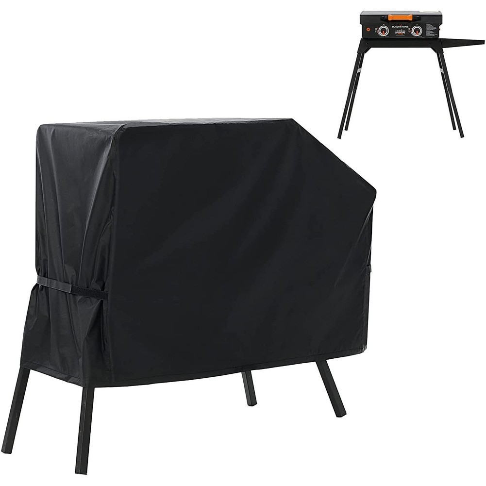 600D Waterproof Grill Cover for Outdoor BBQ with Adjustable Drawcord Strap