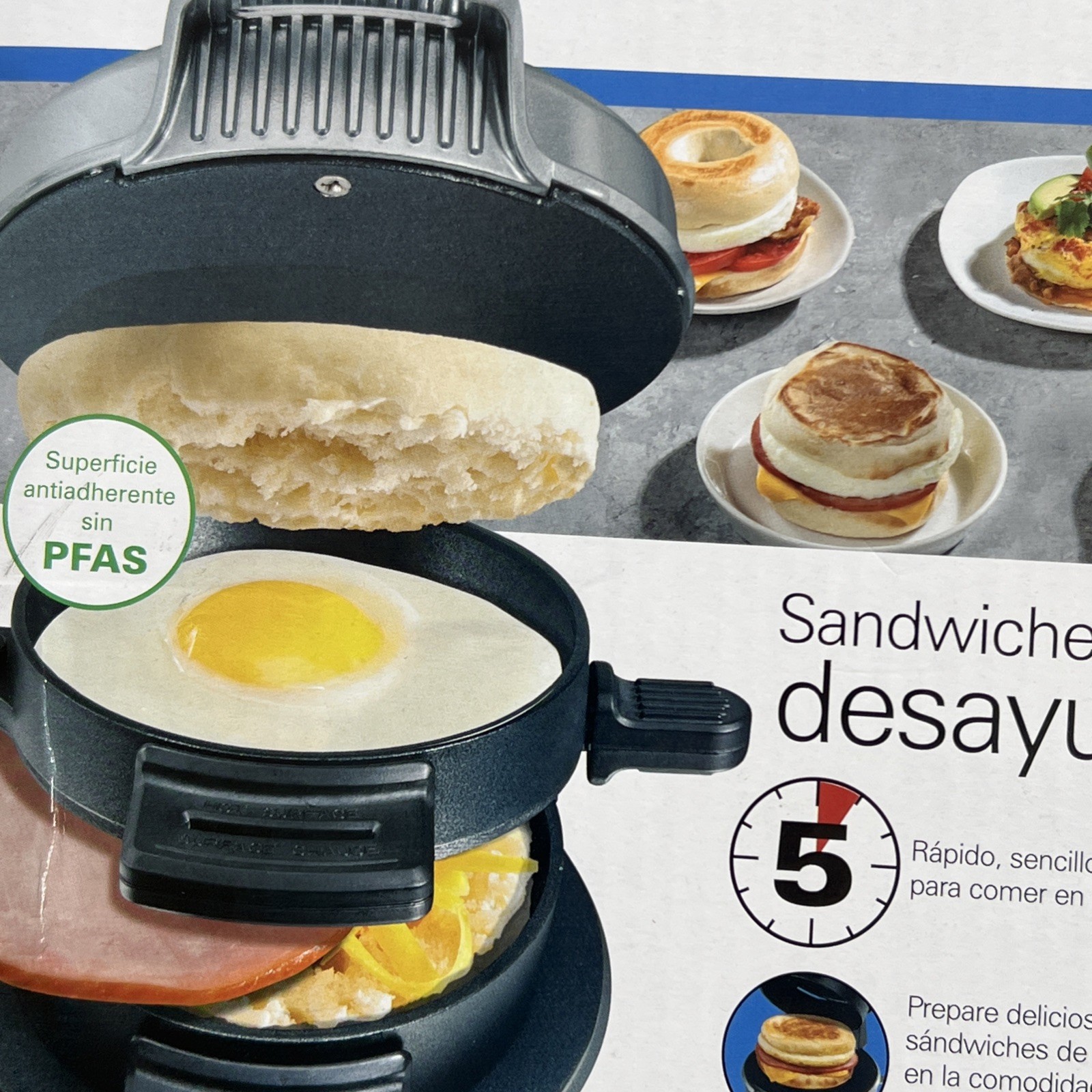 Hamilton Beach 25478R Breakfast Sandwich Maker Unopened New In Box