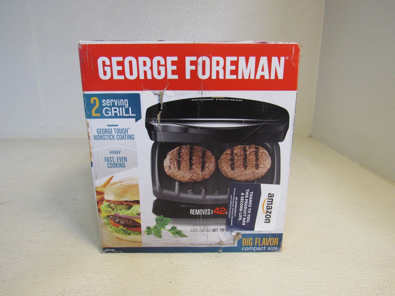 George Foreman 2 Serving Classic Plate Electric Indoor Grill 22-in Cord GR10B
