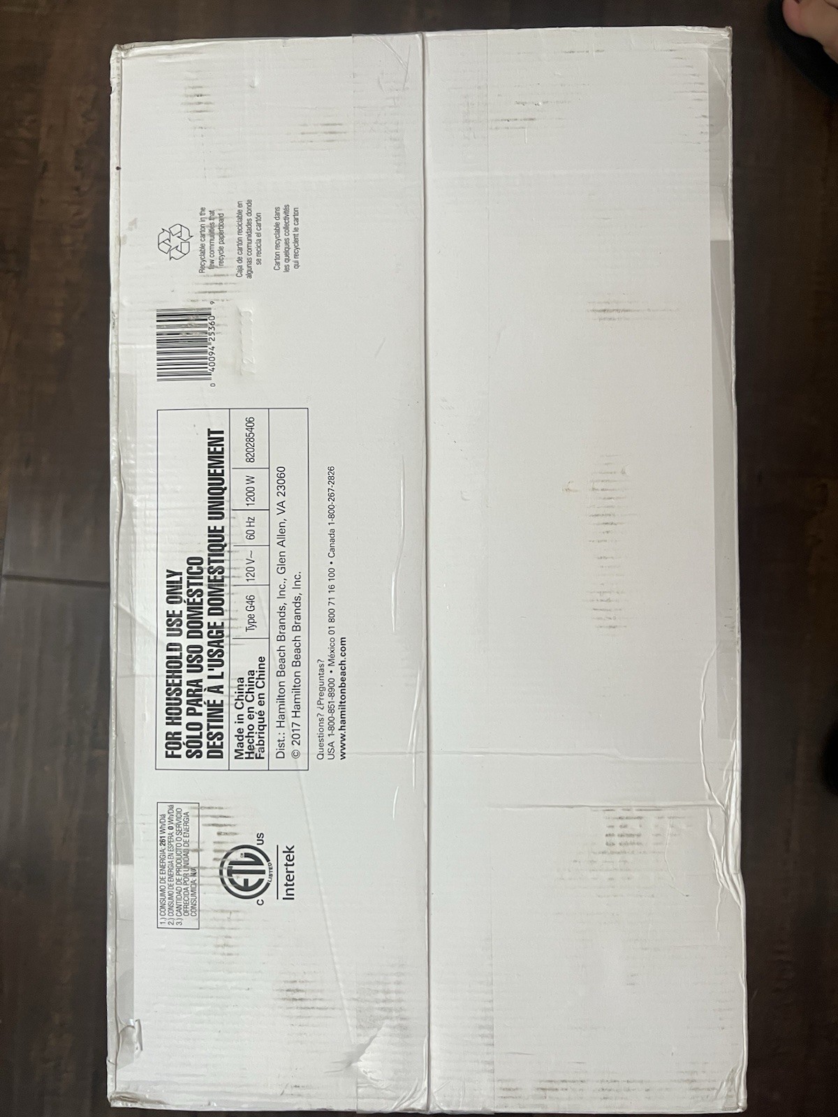 NEW IN BOX Hamilton Beach Electric Indoor Searing Grill Stainless Steel 25360