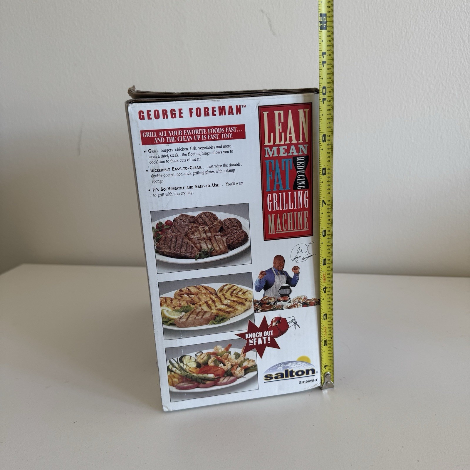 George Foreman Lean Mean Fat-Reducing Grillng Machine NEW NIB