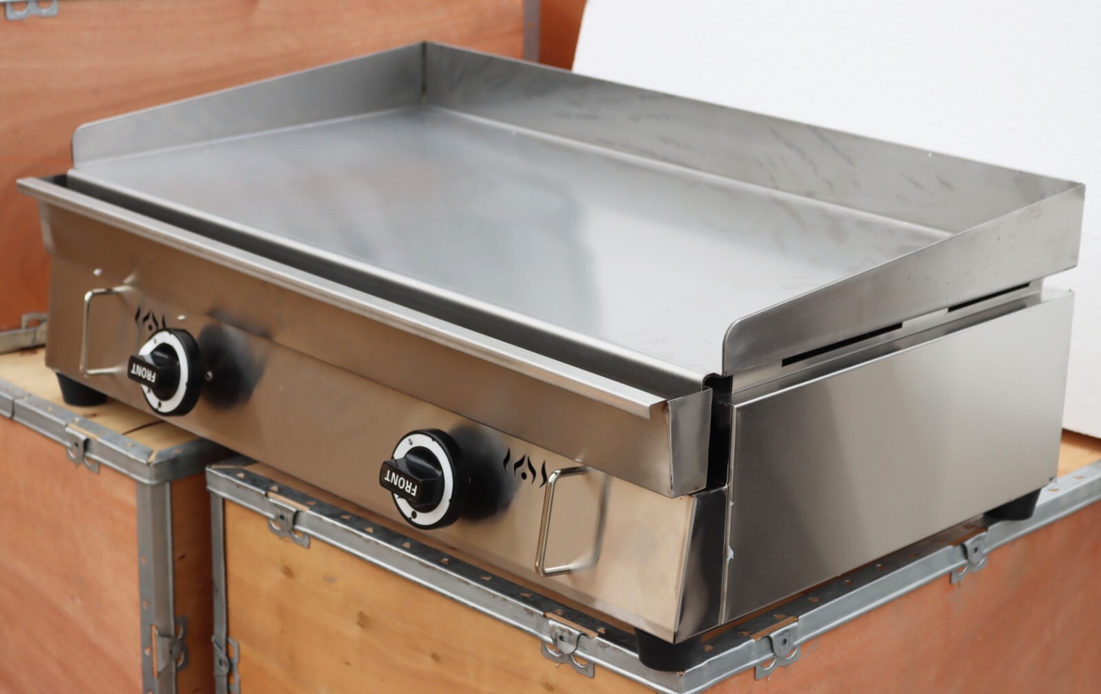 PreAsion LPG Gas Griddle Commercial Countertop Flat Grill Stainless Steel for Re