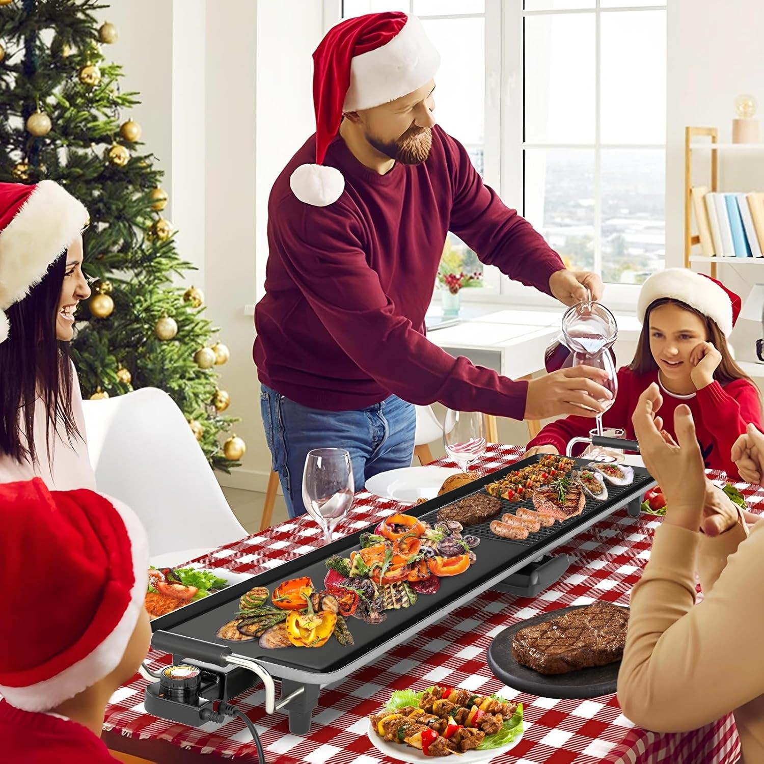 COSTWAY 39.5” Electric Griddle, Extra Large Teppanyaki Grill