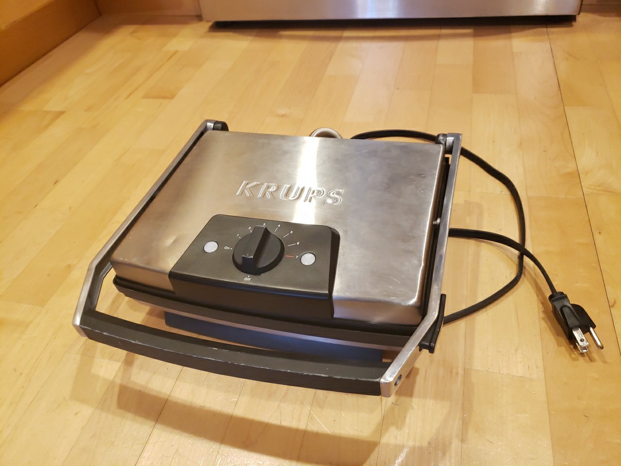 Krups 6331 Professional Panini Press Indoor Grill Sandwich Maker Stainless Steel