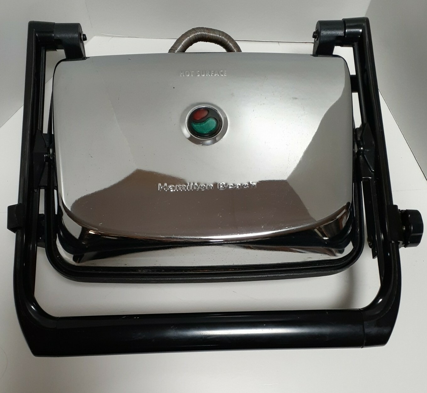 Hamilton Beach 25460A Panini Press Gourmet Sandwich Toaster Silver and Black