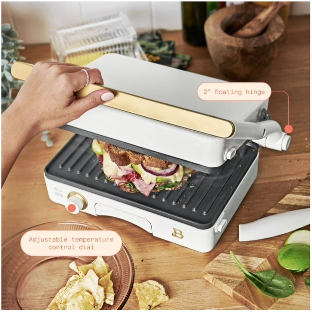 Beautiful 2-in-1 Panini Press & Grill, by Drew Barrymore