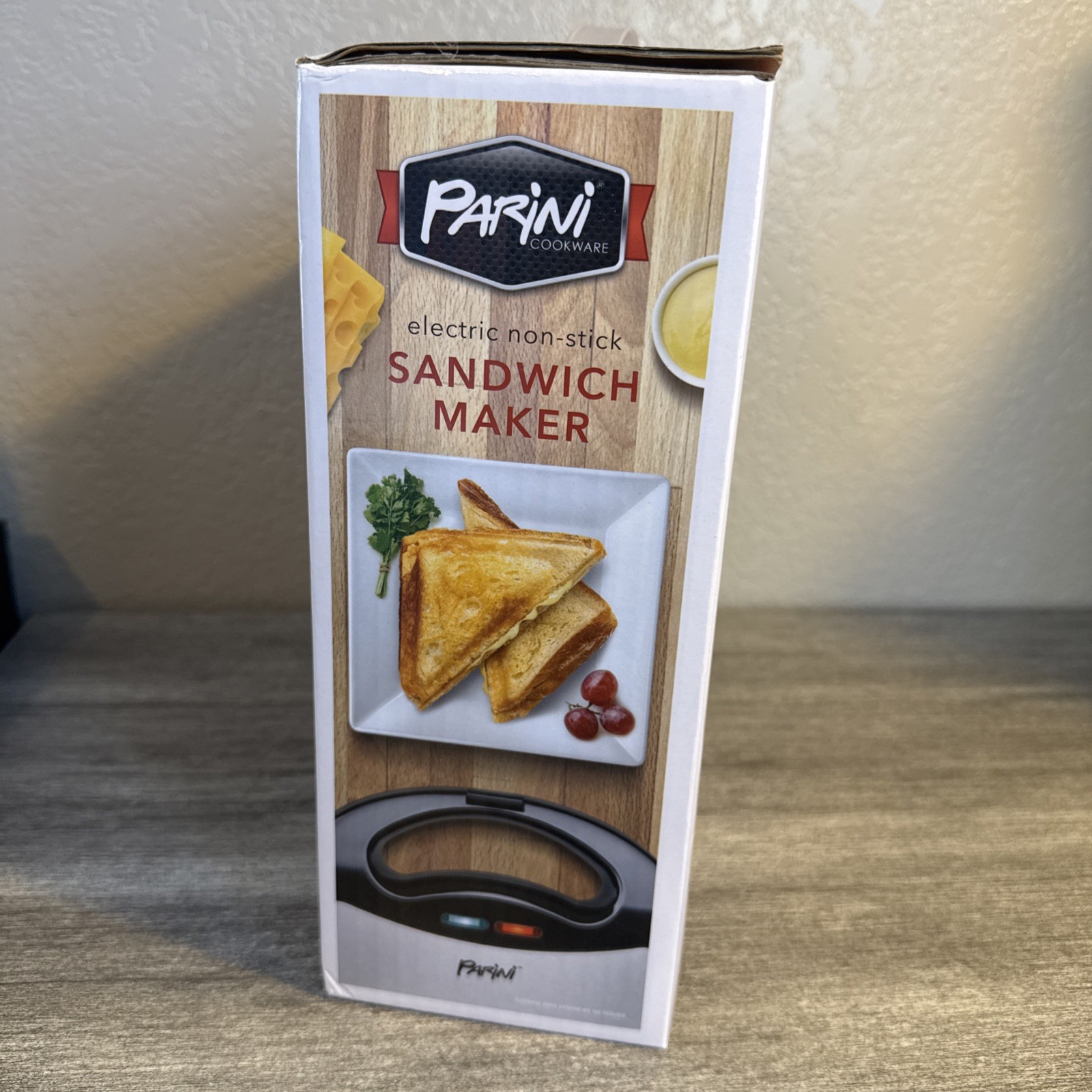 Parini Electric Sandwich Maker Grill Non Stick Surface NEW