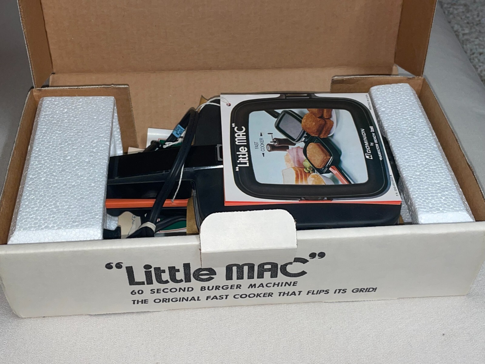 Joe Namath * SIGNED * 1976 Little Mac Hamburger Maker Hamilton Beach MINT IN BOX