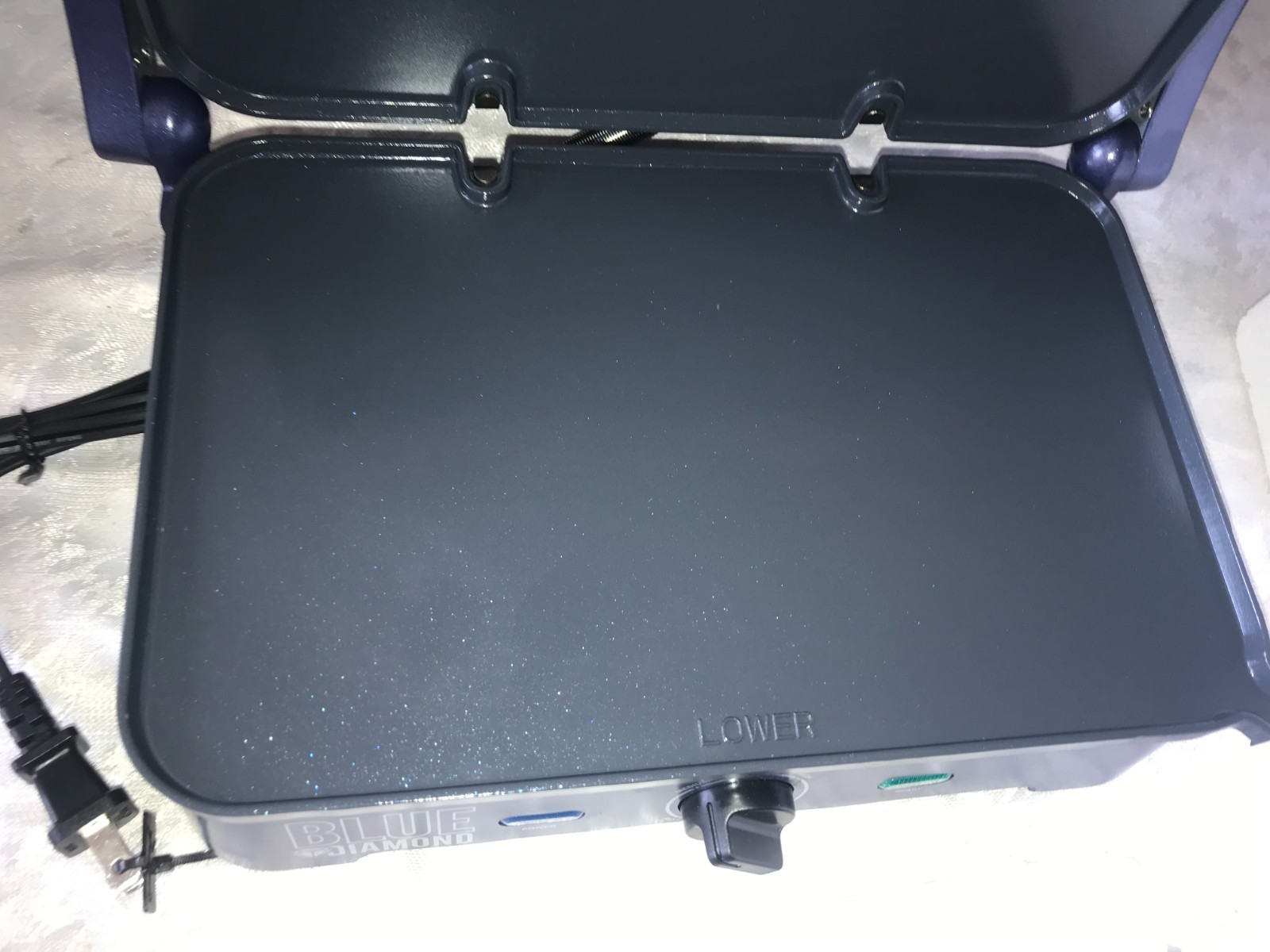 NOS 2018 BLUE DIAMOND CC002858-002 Sandwich PRESS Smooth Surface SIZZLE GRIDDLE
