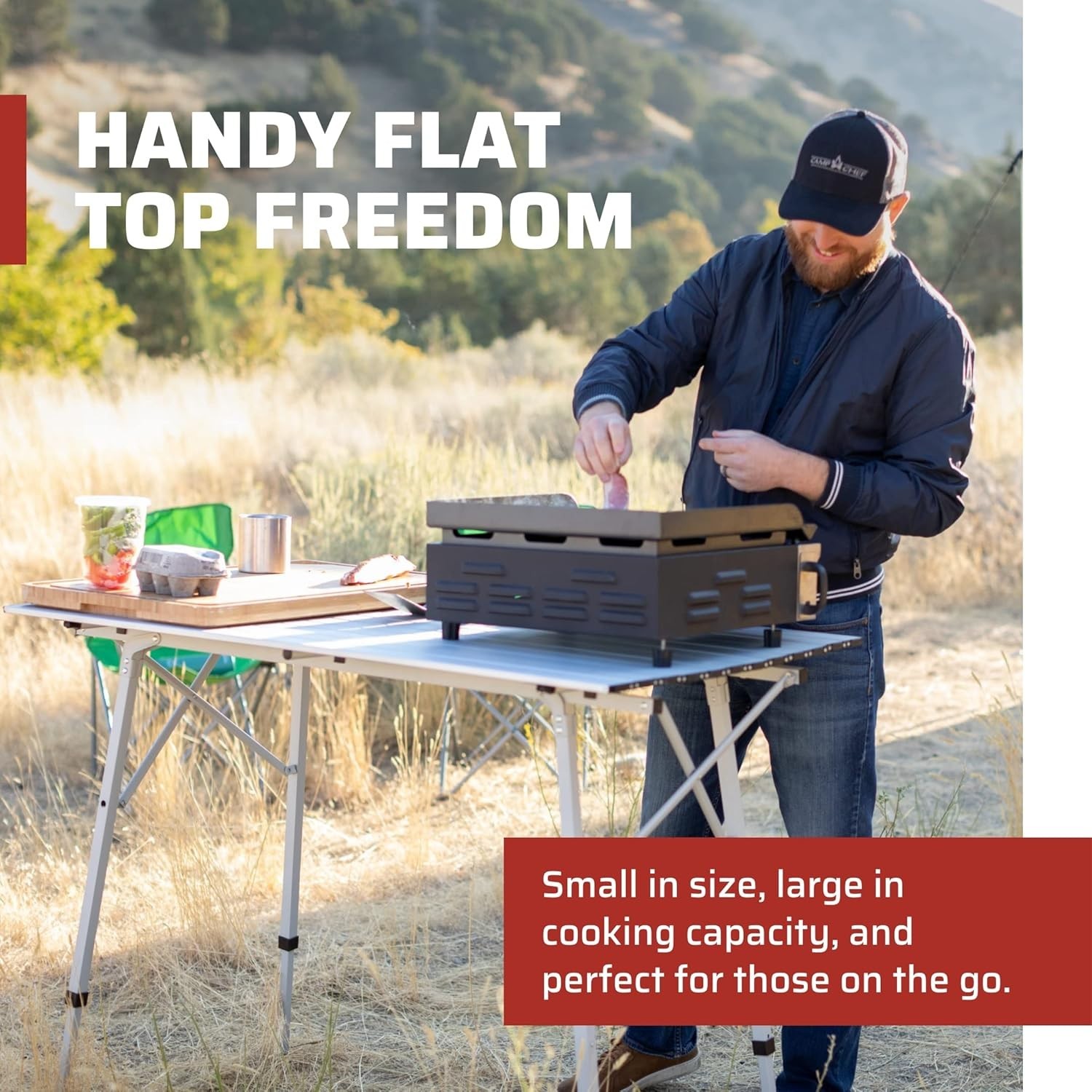 Camp Chef Versatop Portable Flat Top Grill 250 and Griddle (FTG250)