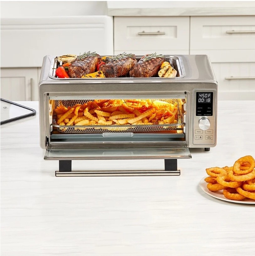 Emeril Lagasse Power Grill 360 Plus,6-in-1 Electric Indoor Grill Air Fryer*fast*