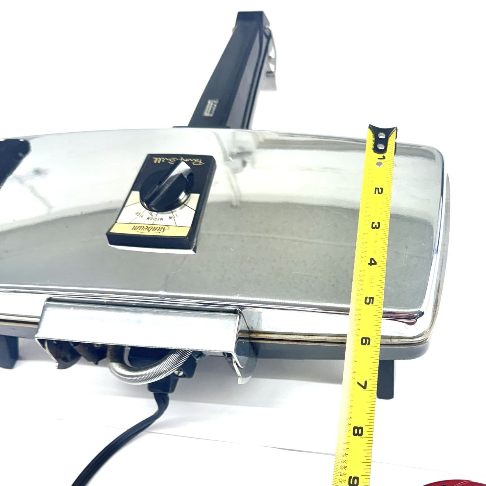 Vintage Sunbeam Party Grill Chrome Sandwich Maker Press Model 870 Electric