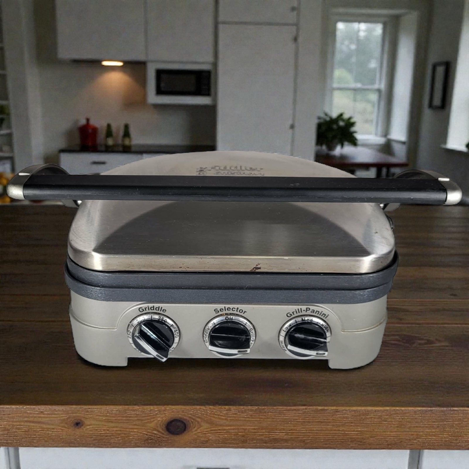 Griddler by Cuisinart GR-4N(TK) Panini Stainless Steel Electric Open Grill Press