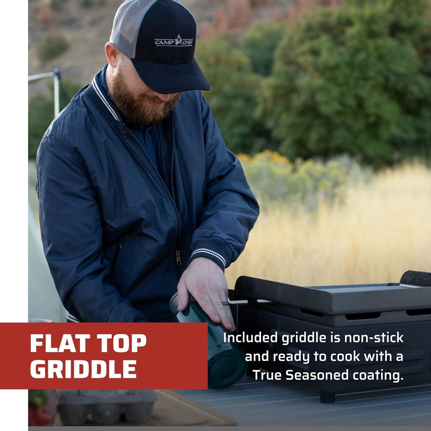 Camp Chef Versatop Portable Flat Top Grill 250 and Griddle (FTG250)