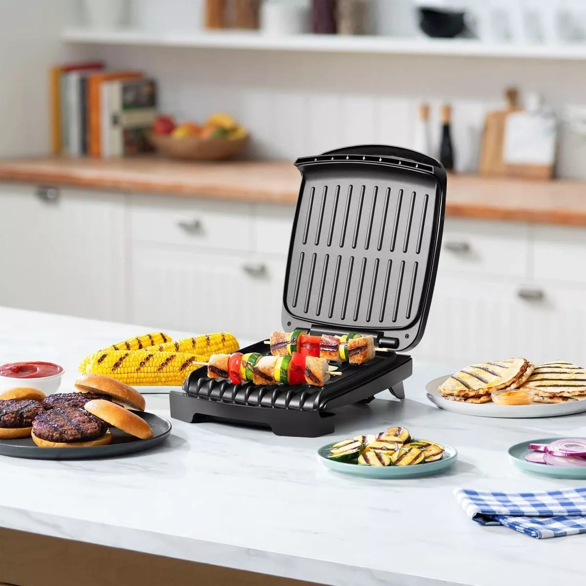 Gourmia 4-Slice Contact Grill and Panini Press