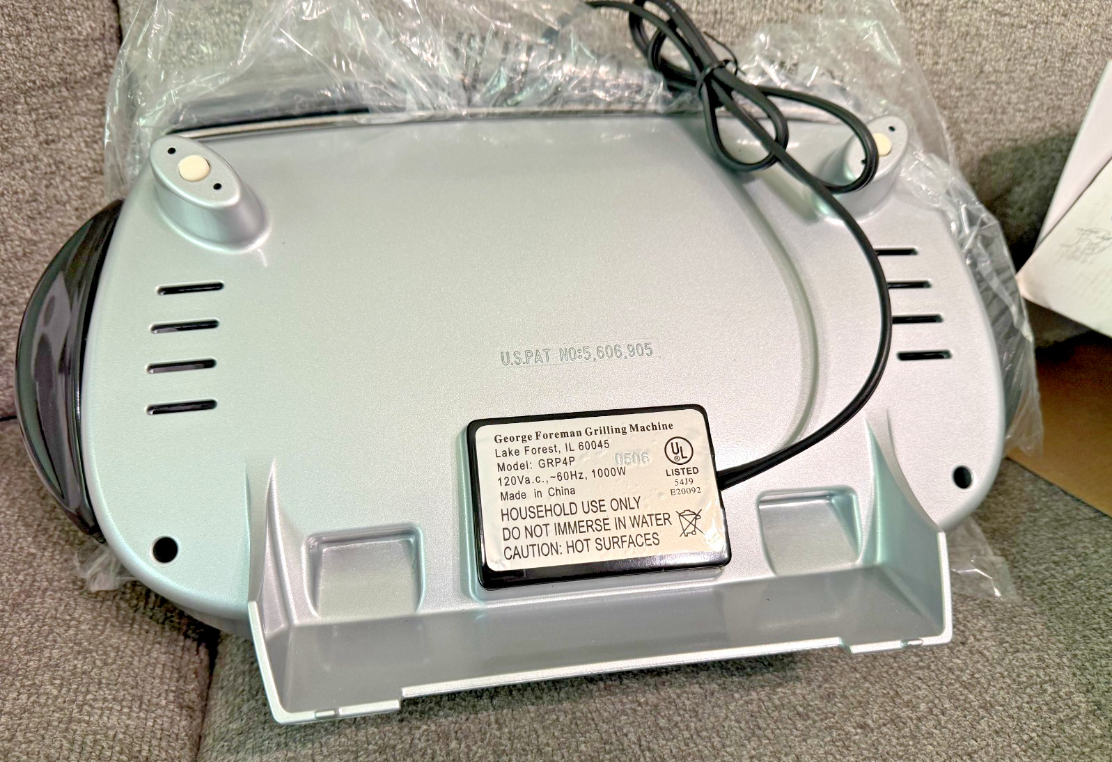 NEW The Next Grilleration George Foreman Grill FREE SHIPPING FROM MISSOURI