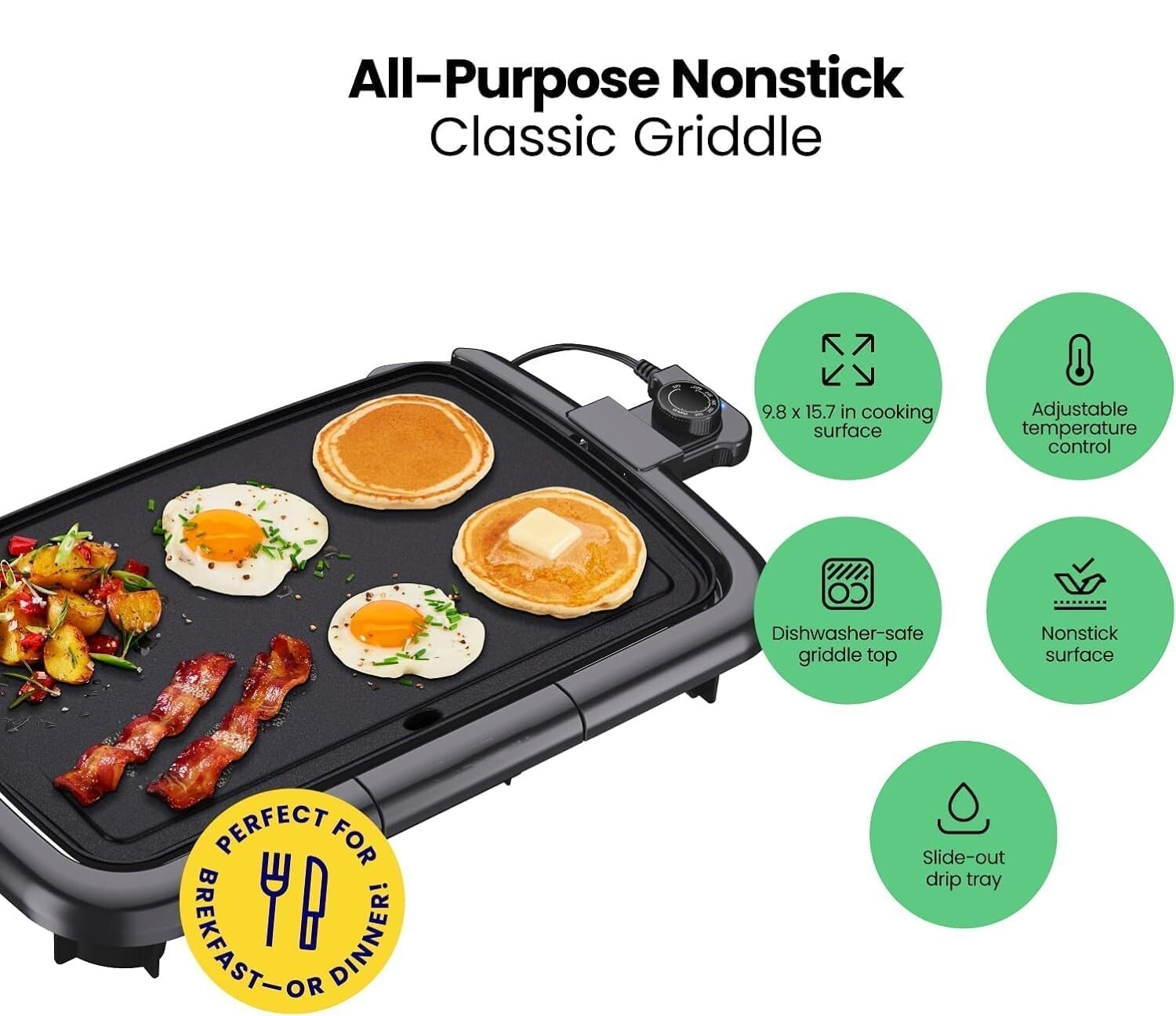 Comal Electrico Plancha Portatil Electric Asador Planchas Electricos 10 x 16 In