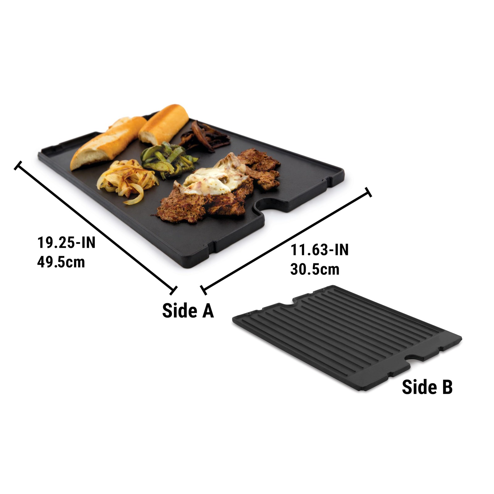 Broil King 11239 Cast Iron Griddle for Imperial & Regal Series – Black