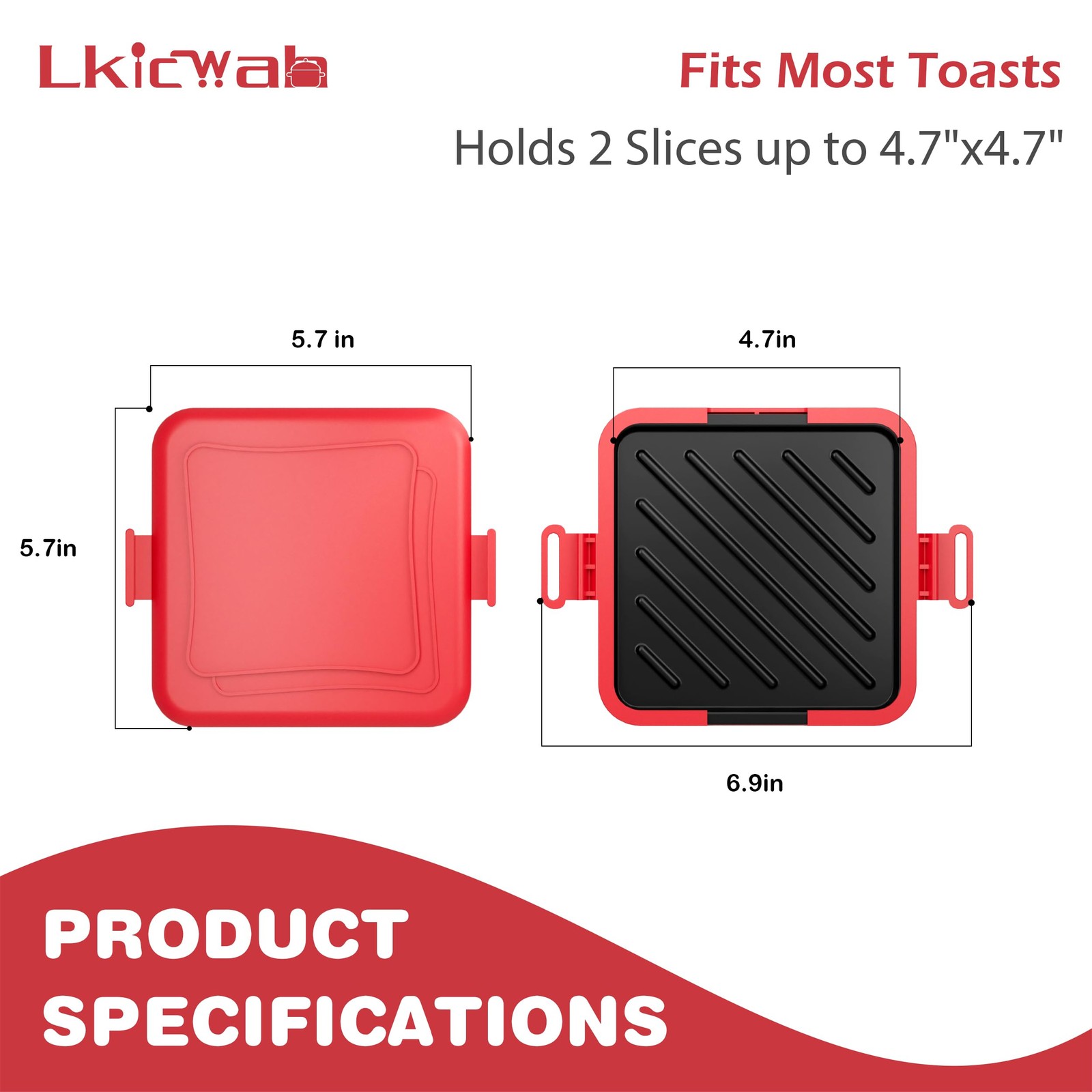 Microwave Grilled Cheese Maker & Sandwich Crisper Cookware