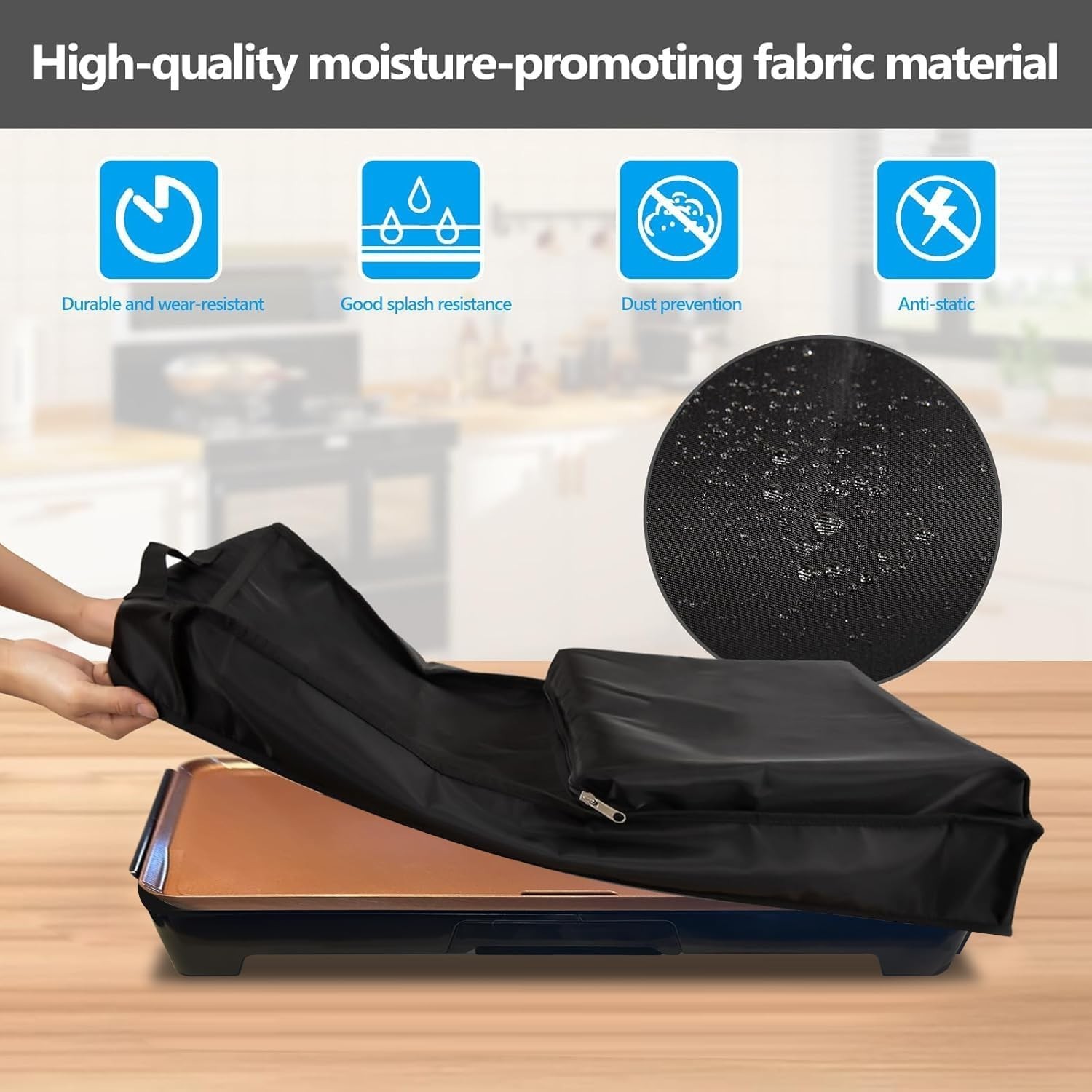 Electric Griddle Cover Bella Electric Griddle,420D Waterproof Dust-Proof