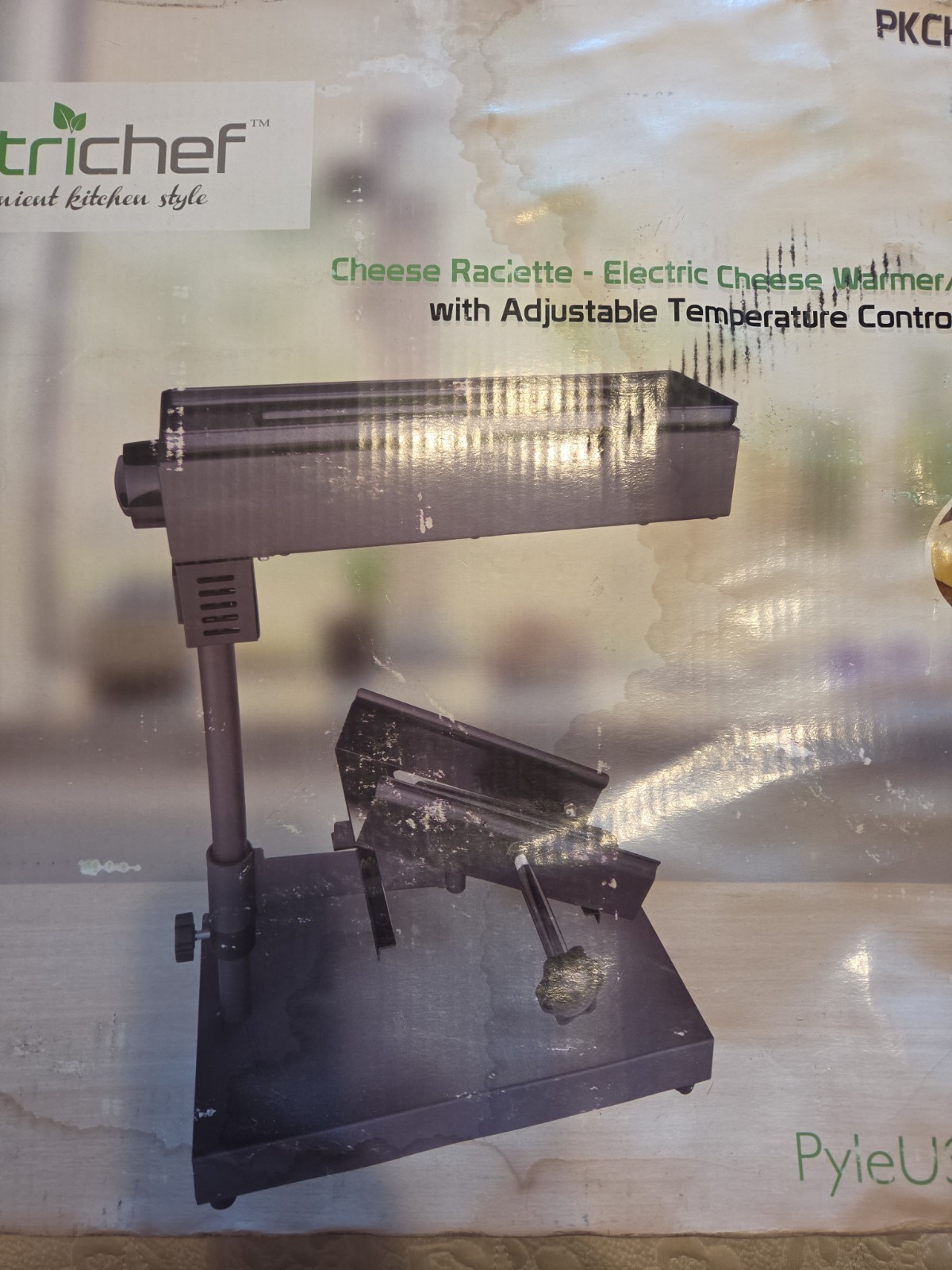 Nutrichef Cheese Raclette Electronic Cheese Warmer/Melter PKCHMT18 Read Desc.