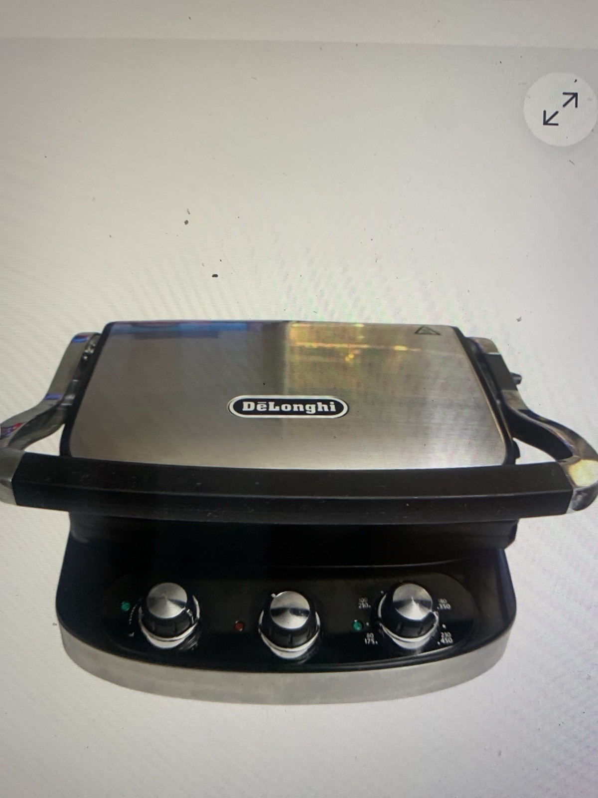 DeLonghi Electric Contact Grill Panini Press 1500W Stainless Steel | CGH902