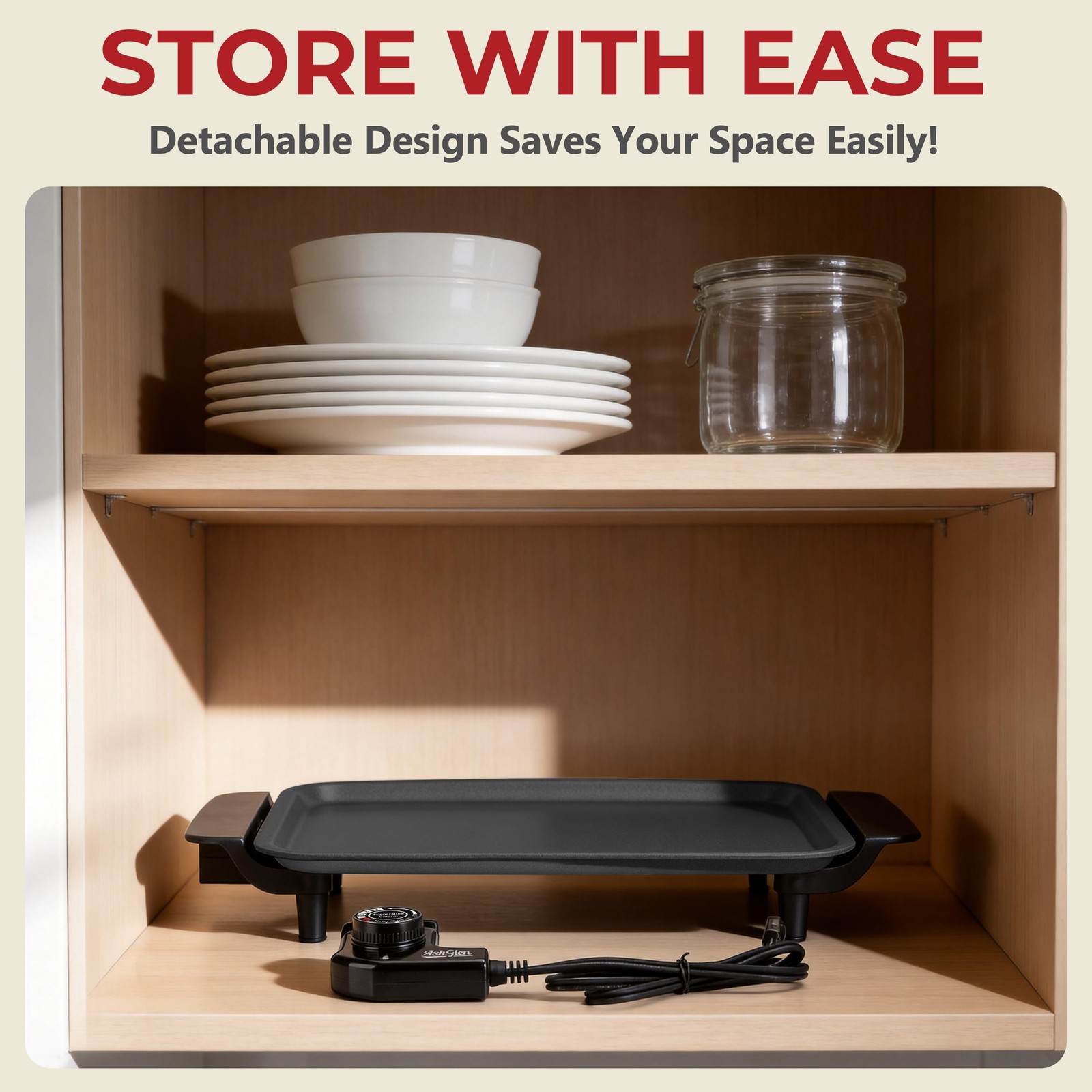 Small Electric Griddle Nonstick, Griddle Pan Electric, Parrilla Eléctrica Par…