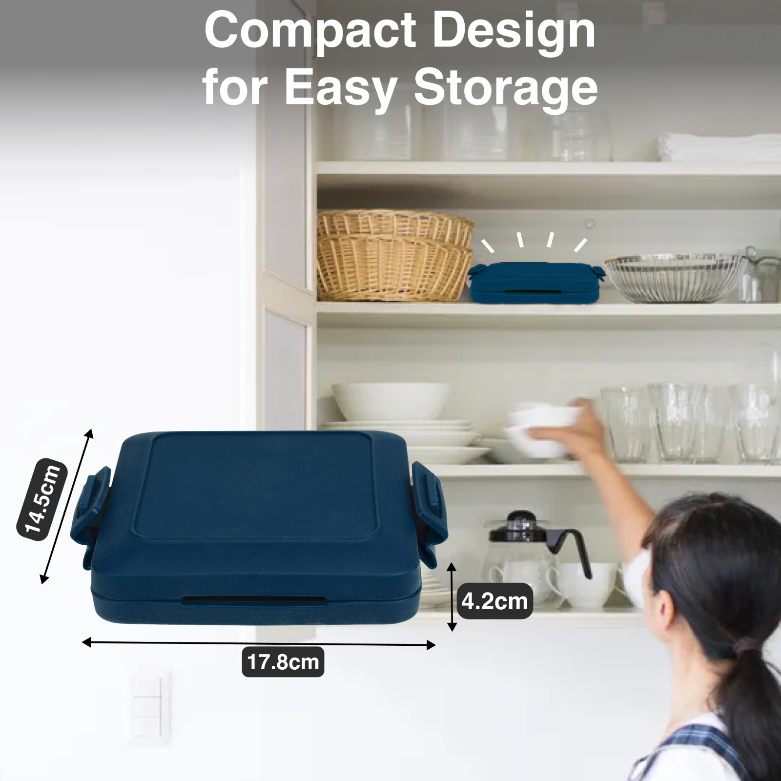 Laser Microwave Toastie Maker: Quick & Easy Snacks Blue