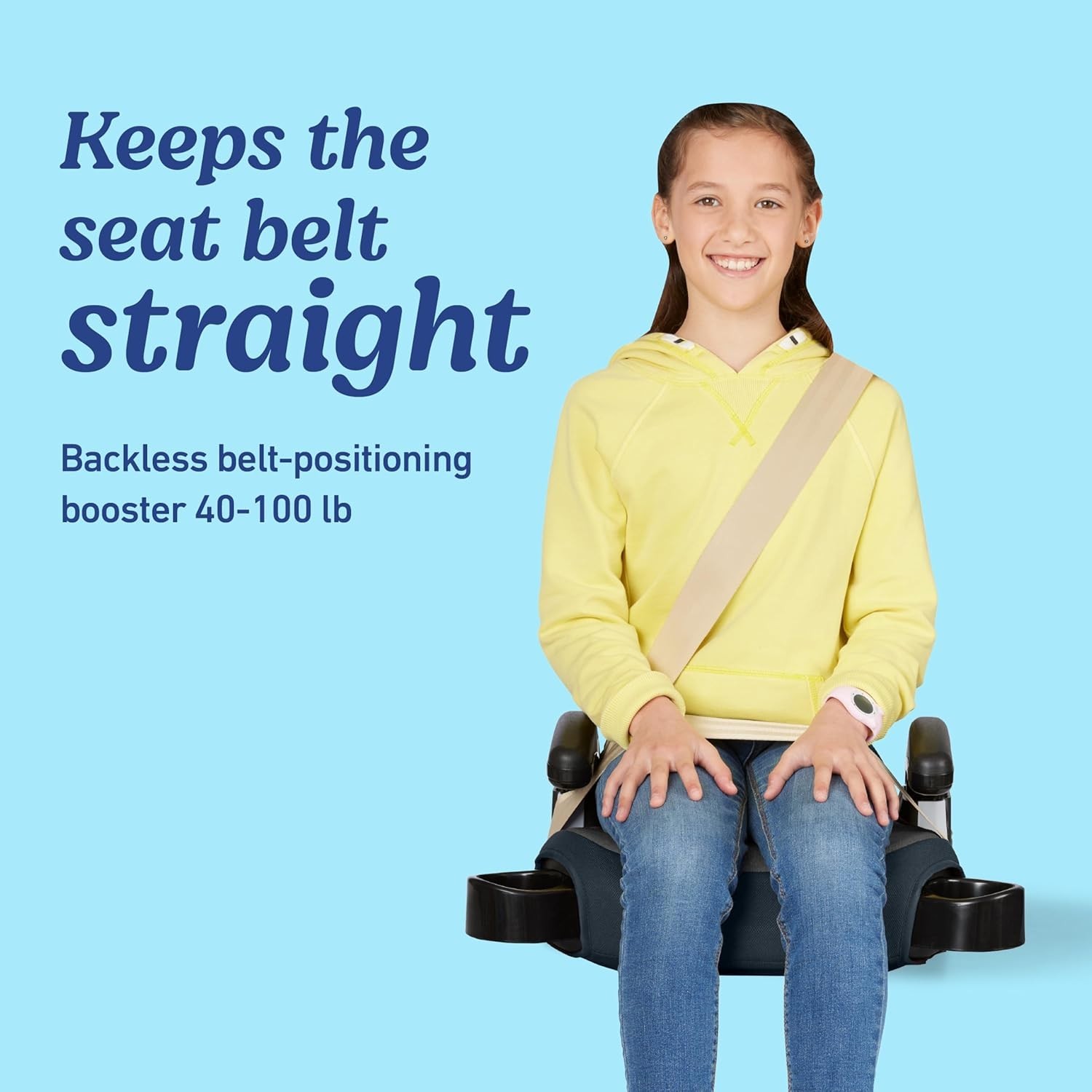 ProtectPlus Booster Seat – Safe, Adjustable & Stylish for Kids 4-10 (40-100 lbs)