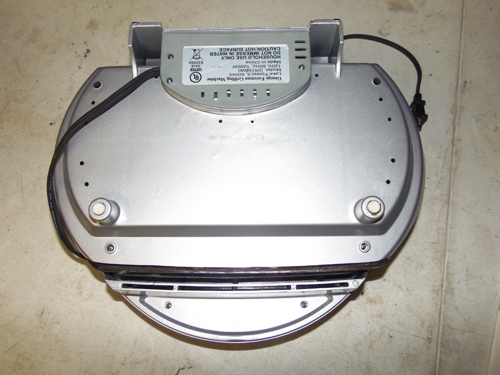 George Foreman Grill, GR15BWI, W/ Manual