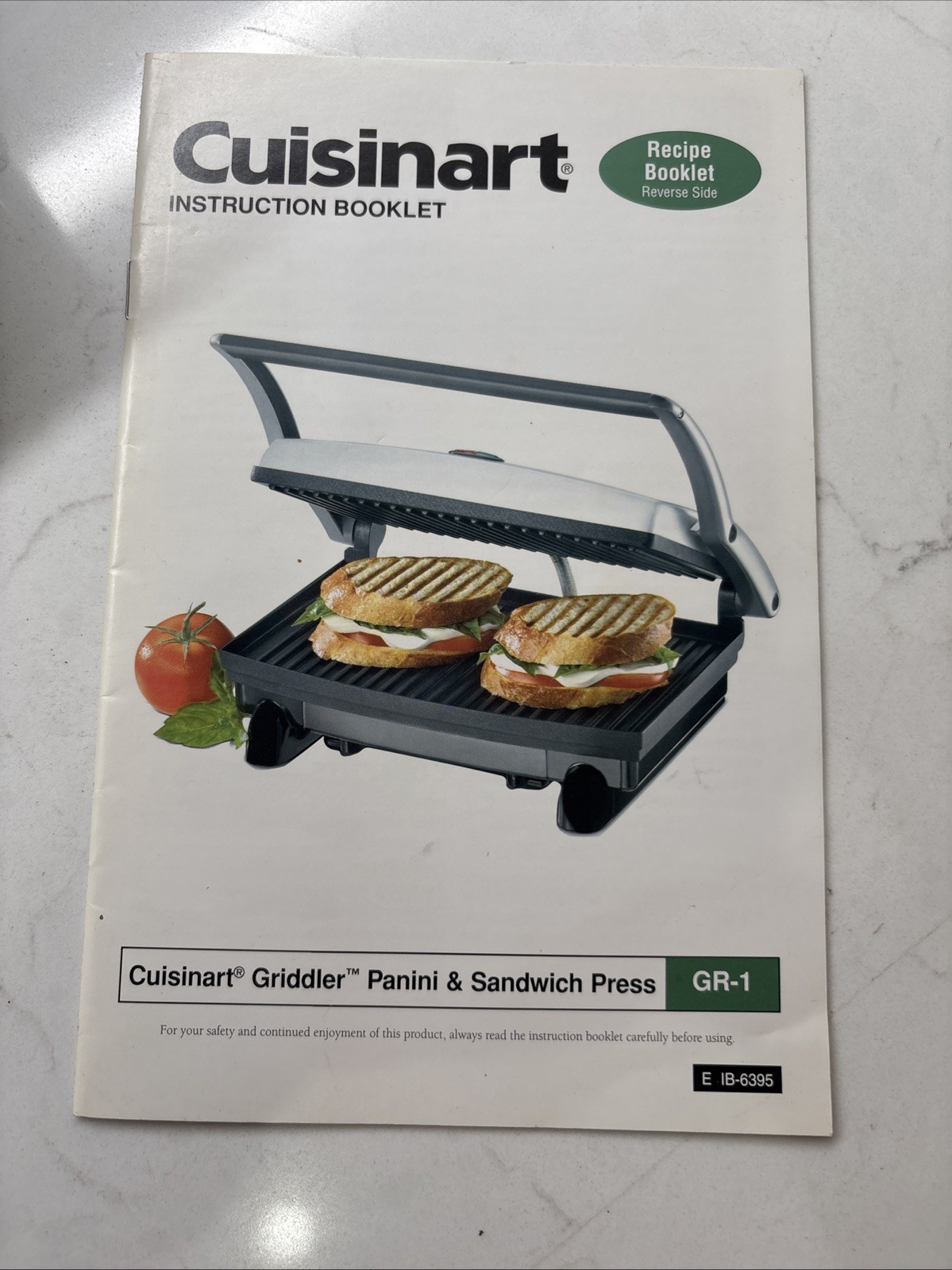 Cuisinart GR-1 Griddler Panini & Sandwich Press | 1000W | Stainless | Non-Stick