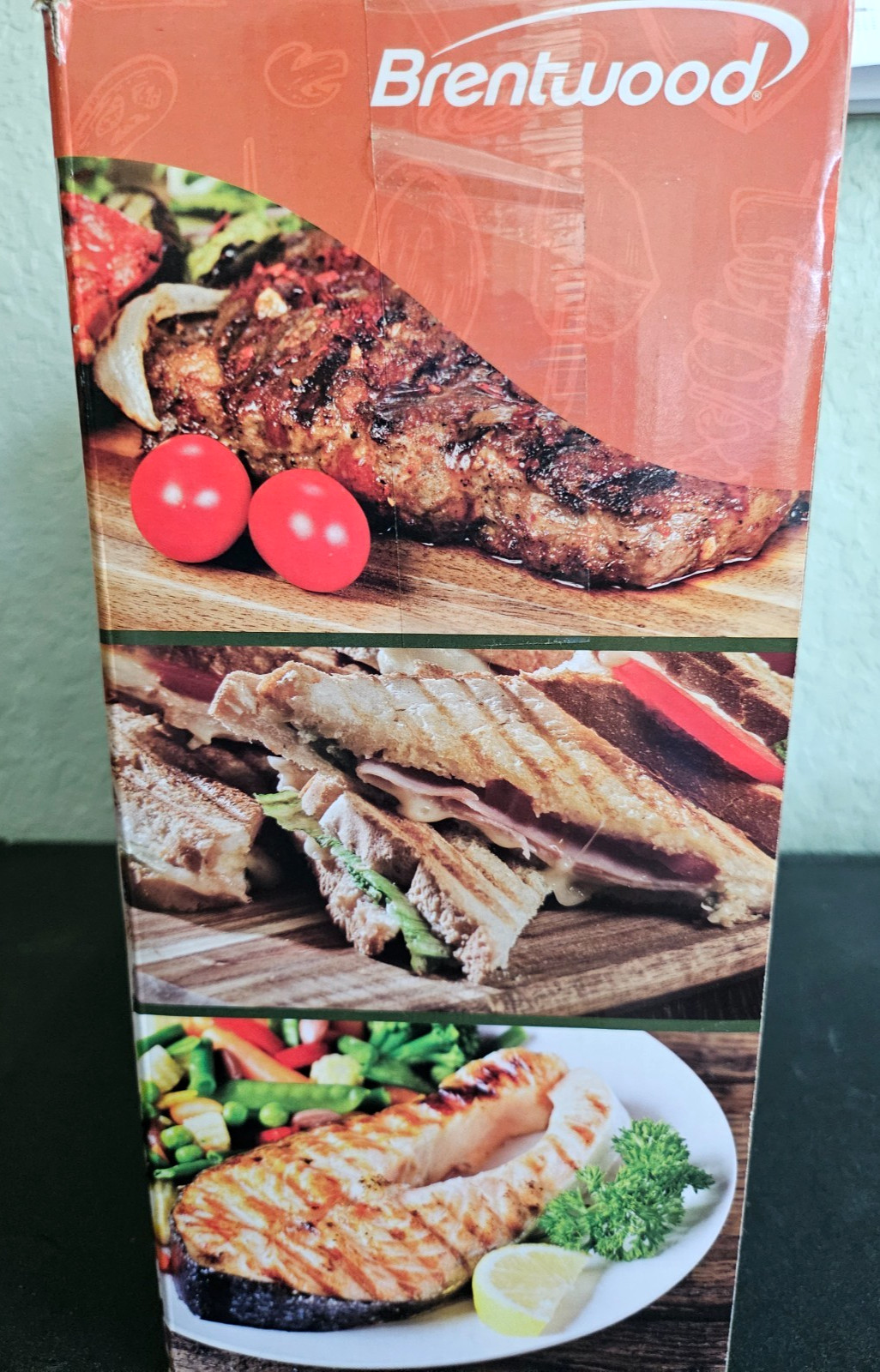 Brentwood Panini Press and Grill Non-Stick TS-611 NEW Sealed