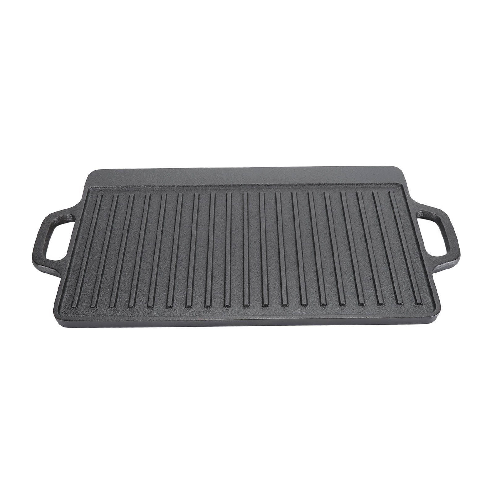 Cast Iron Rectangular Grill Double Ears Cast Iron Griddle for BBQ Gas Grill