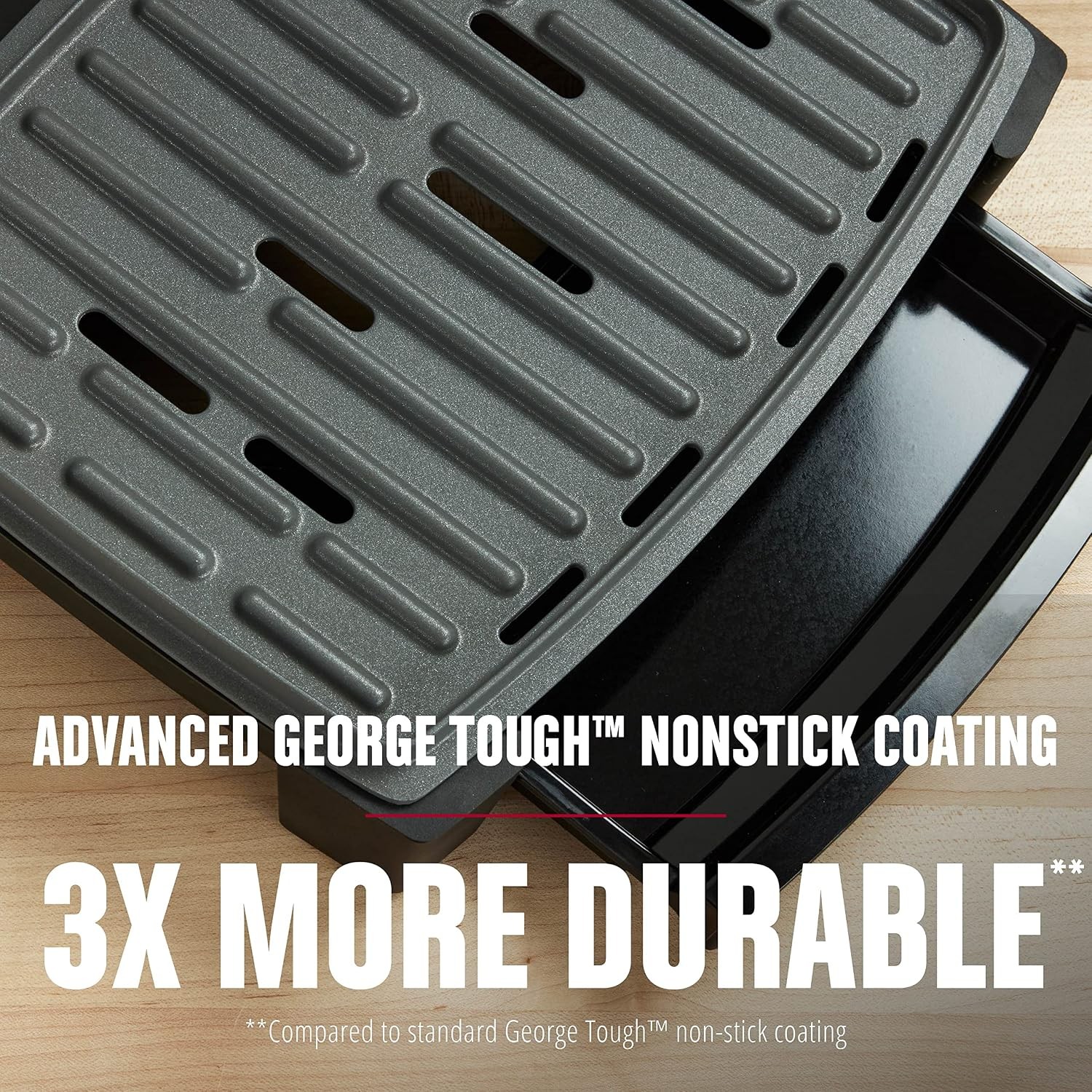 Fully Submersible 4-Serving Grill | Dishwasher-safe grill with fast preheat,