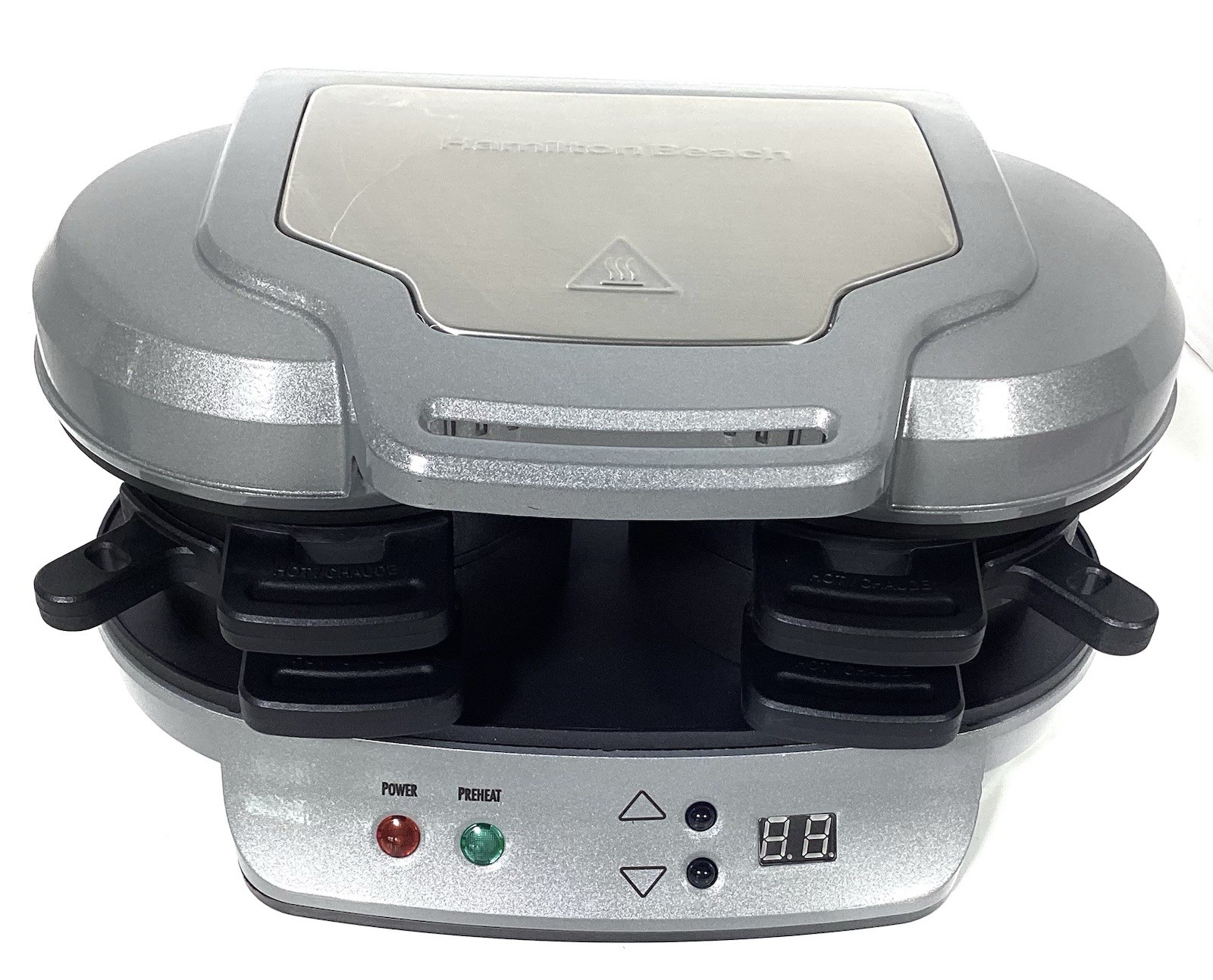 Hamilton Beach 25490 Dual Breakfast Sandwich Maker.. Heats Up In Seconds…