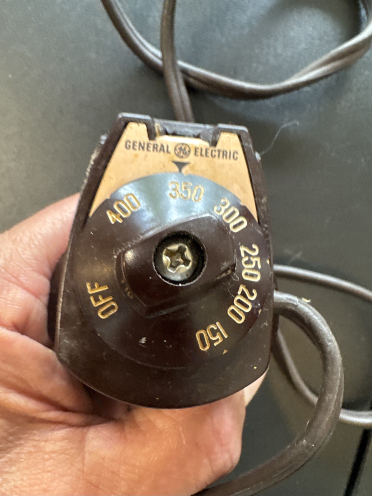 Vintage BPI Brown GE General Electric Heat Control Temperature Probe Power Cord
