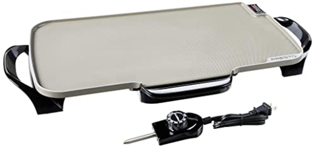 07062-22-Inch Ceramic Removable Handles Electric Grey Ceramic Griddle