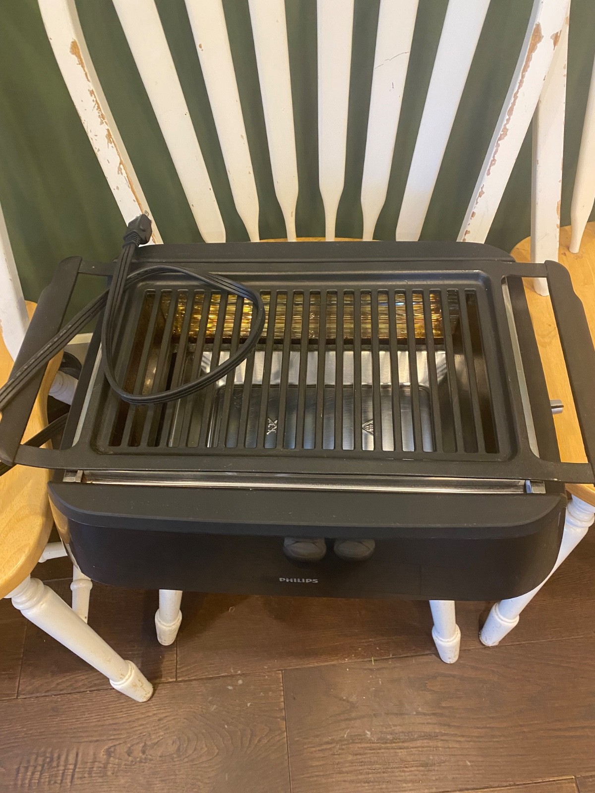 Philips HD6372 Avance Collection Indoor Smokeless Infrared Grill – Black/Silver