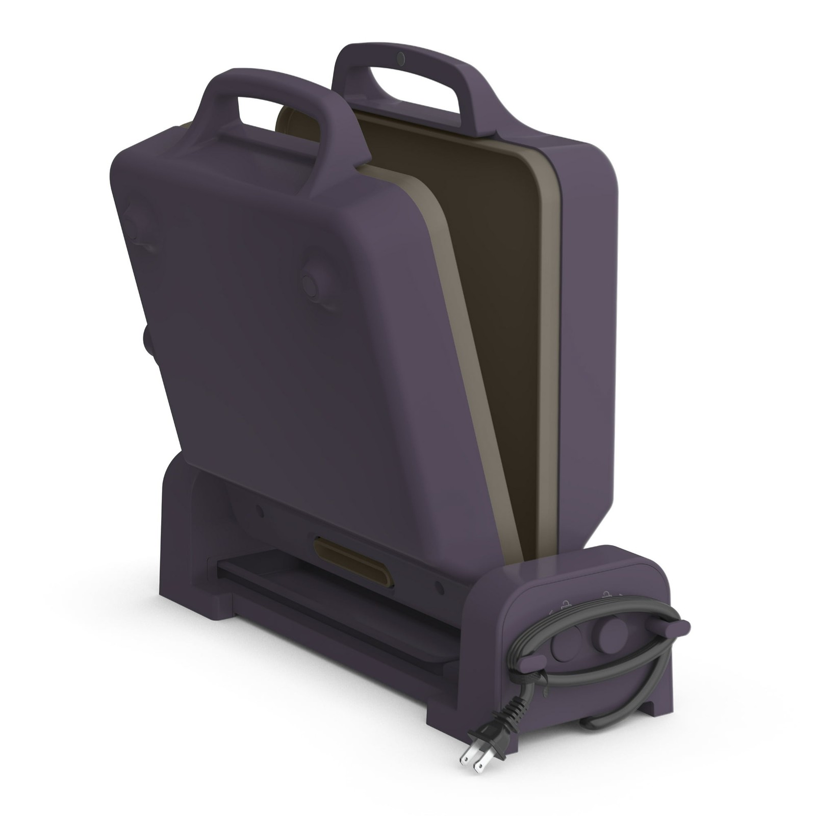 Bella 10″x20″ Ceramic Fold-n-Store Dual Temp Griddle Nonstick Plum