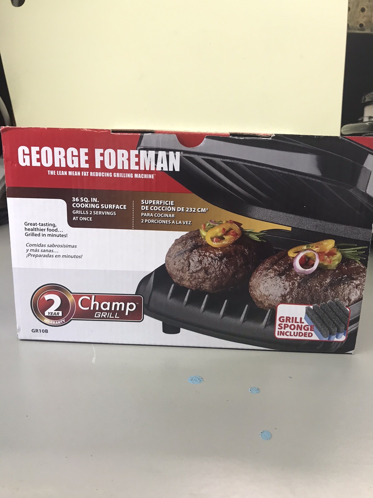 George Foreman 36 sq in Champ Grill GR10B