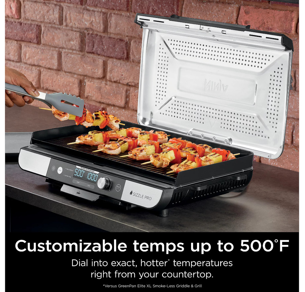 Ninja Sizzle Pro XL 20-in. Indoor Griddle and Grill NEW
