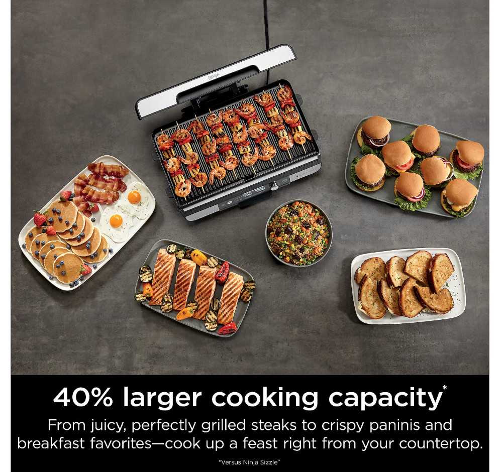 Ninja Sizzle Pro XL 20-in. Indoor Griddle and Grill NEW
