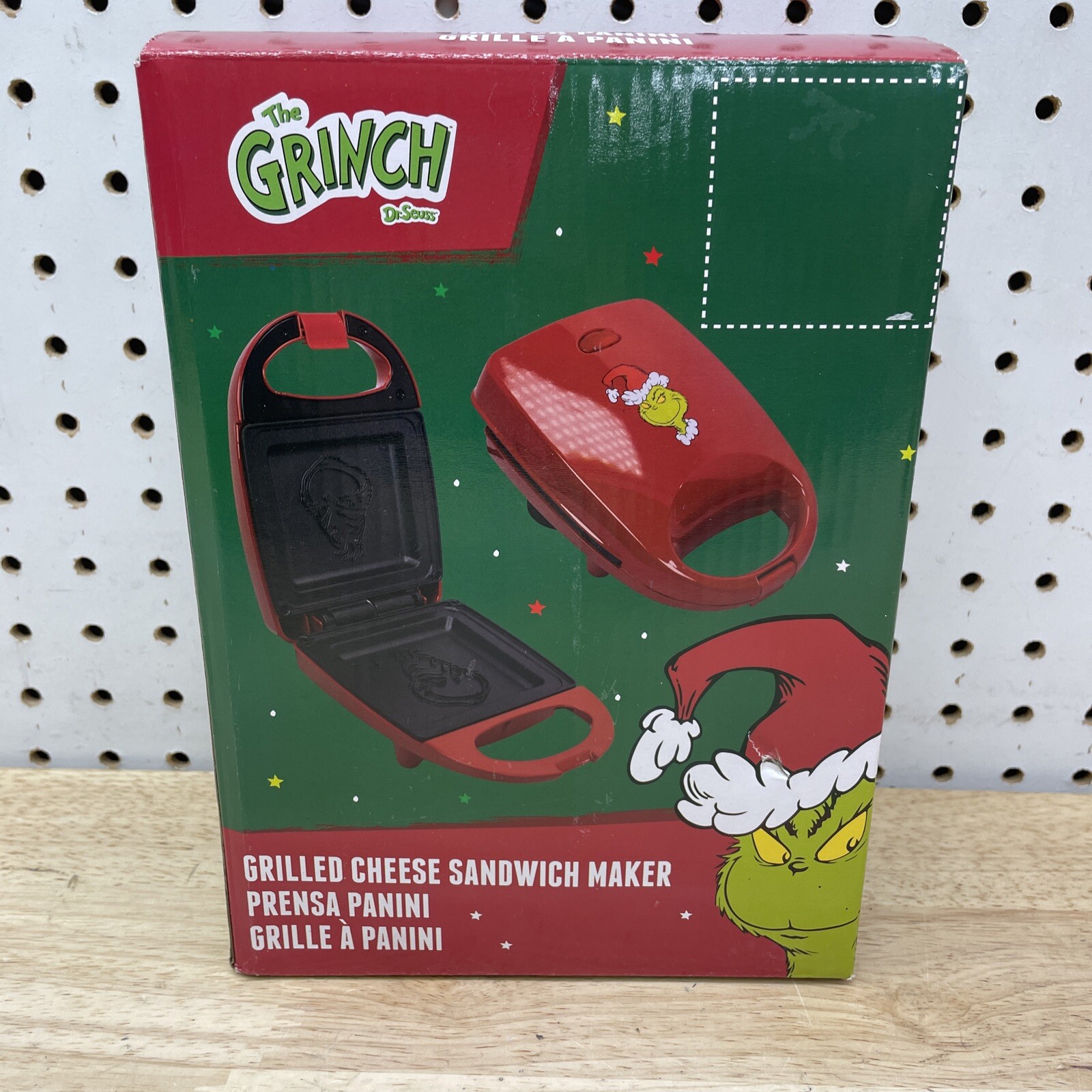 The Grinch Grilled Cheese Sandwich Maker G12 Uncanny Brands Christmas New