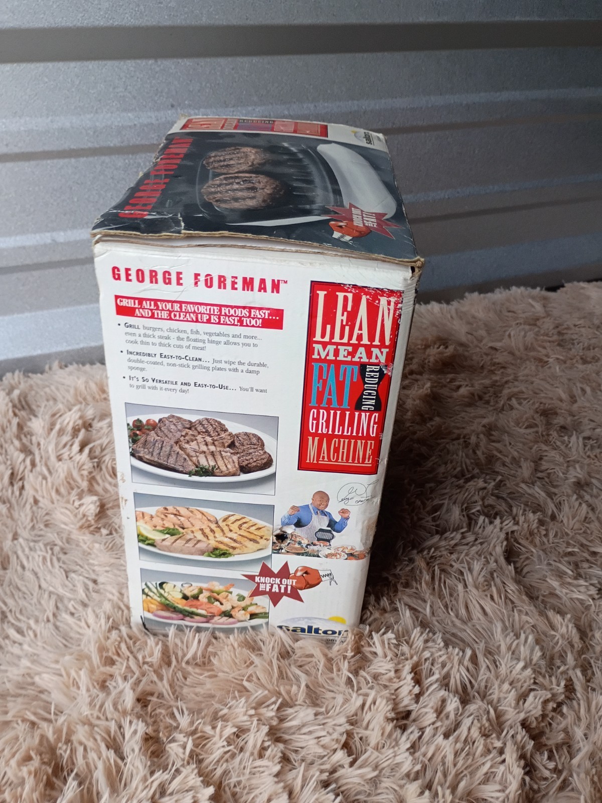 George Foreman GR10AWHT Lean Mean Fat Reducing Grilling Machine Grill White in B