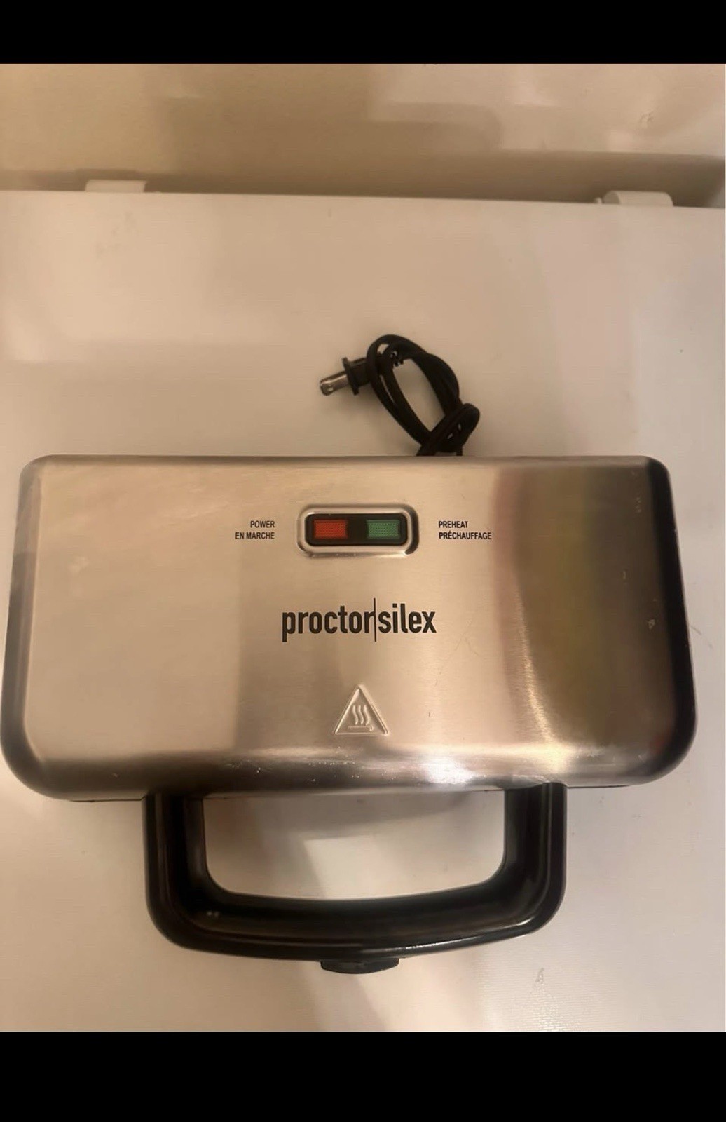 Proctor Silex Sandwich Maker Grill Press Panini Toaster Nonstick Model 25415…