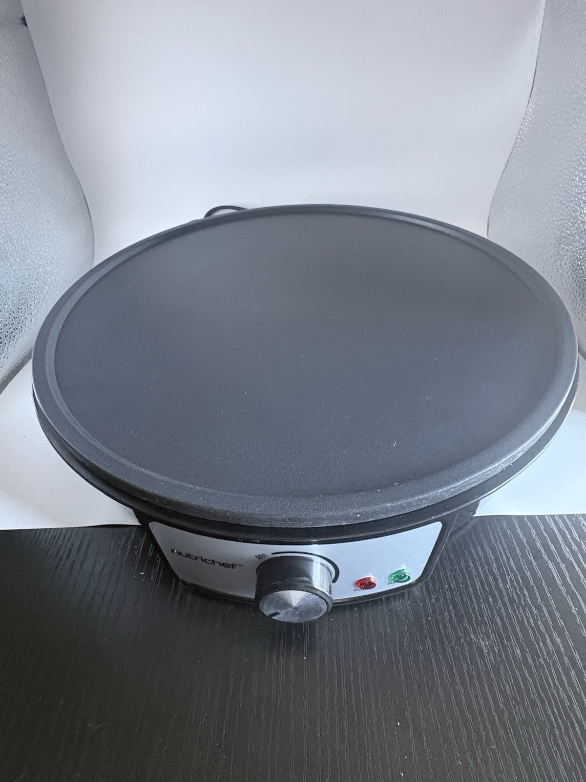 Nutrichef PCRM12 12″ Electric Crepe Maker Nonstick, LED, Spatula Included