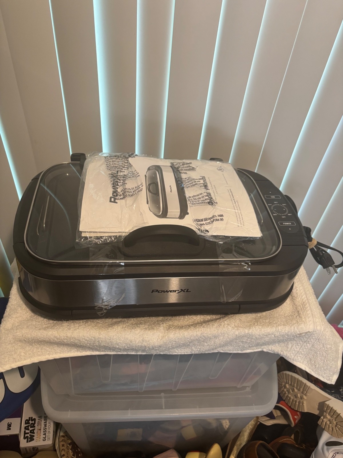 Power XL Grill Pro Turbo Speed Grill & Griddle Kitchen Counter 450 Degrees