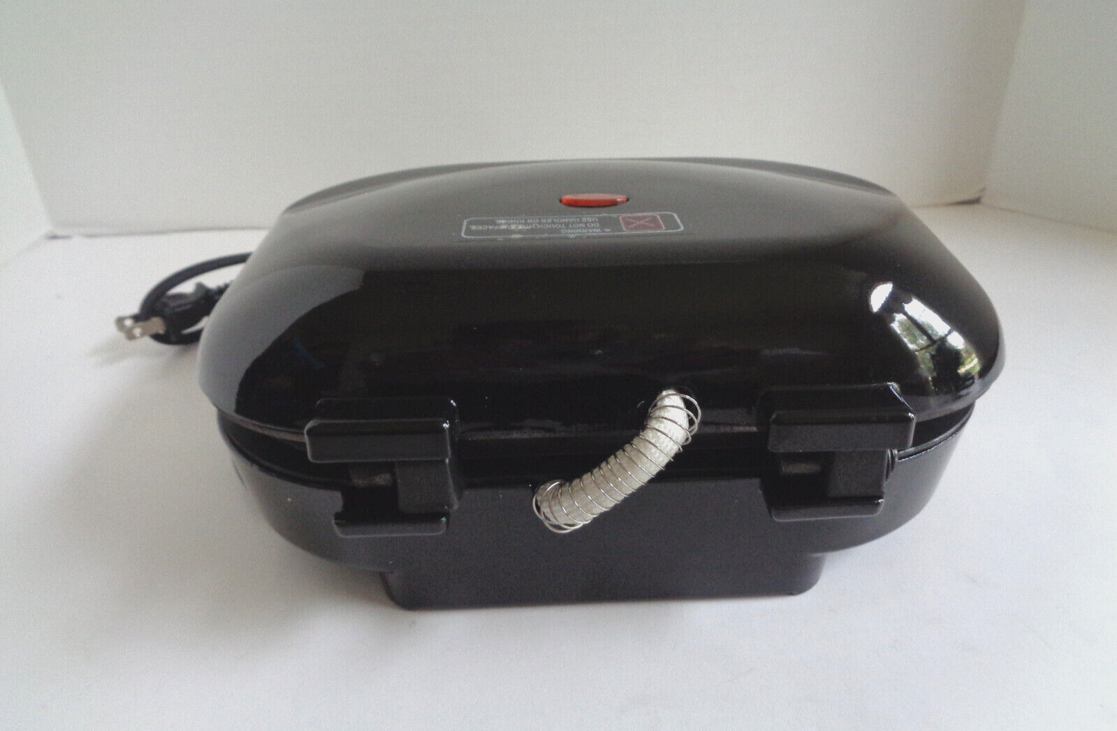 Living Solutions Electric Contact Grill Non-Stick 2 Burger Capacity Instructions