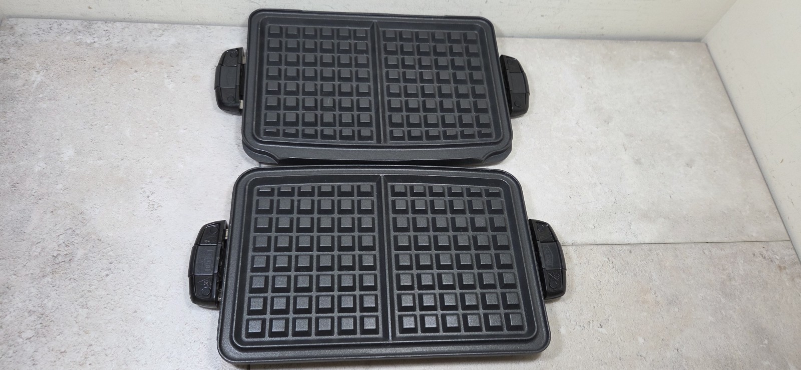 George Foreman EVOLVE Grill Non-Stick Waffle Set TSK-2610 #1#3 Lower & Upper OEM